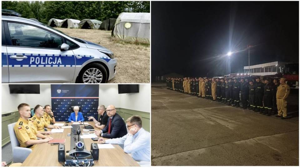 Ulewy nad Łódzkiem: Ewakuacje obozów młodzieżowych, gotowość służb i wsparcie straży z Pomorza. Kolejne ostrzeżenia IMGW